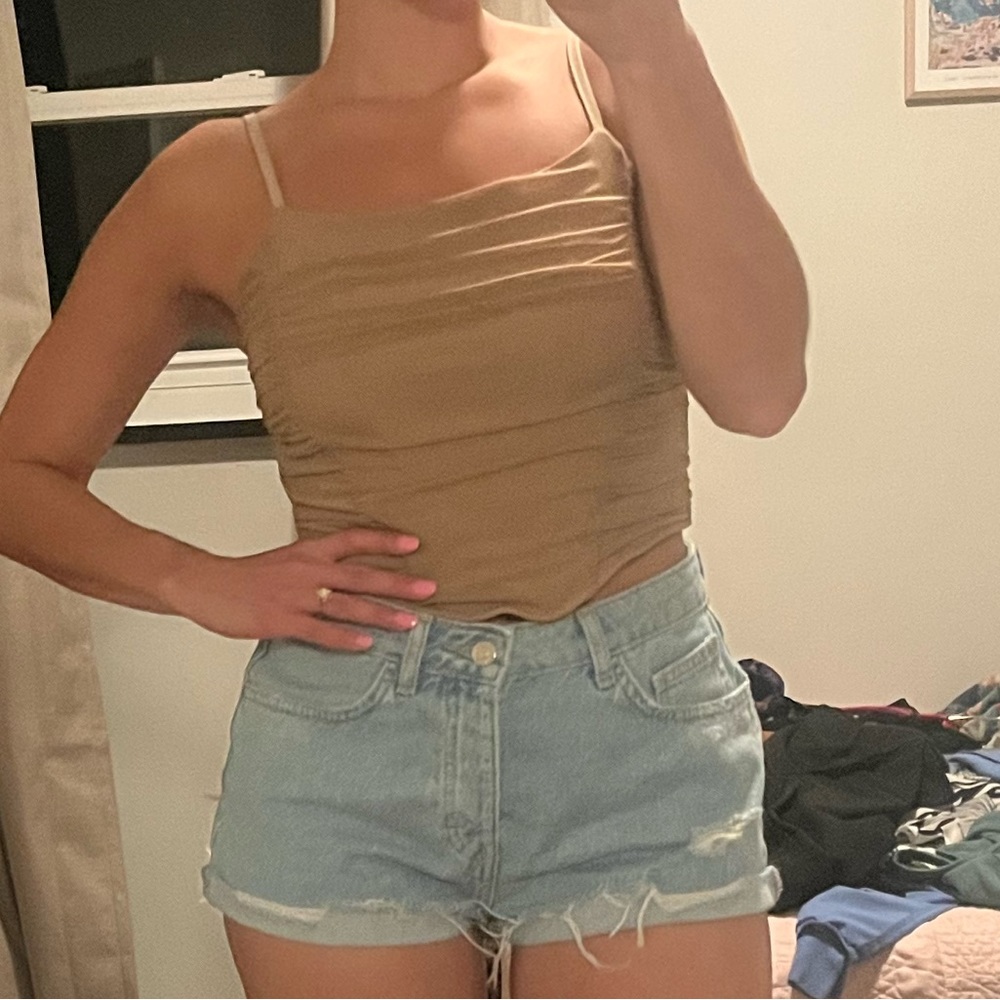 Nude corset top